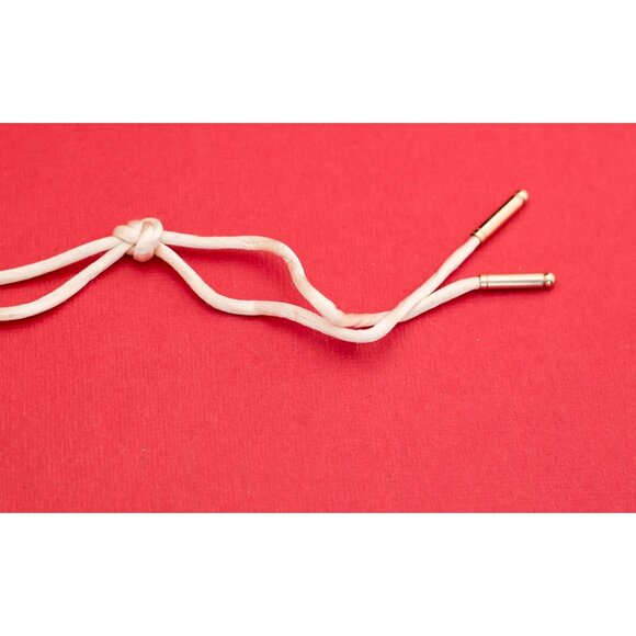 Brazil Hand Painted White Floral Porcelain Tassel Necklace 19 Inches F17 - Picture 5 of 5